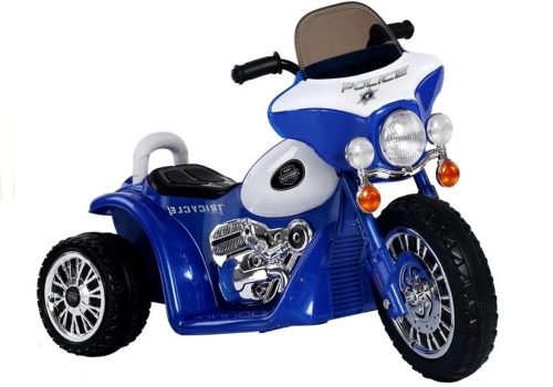Mini elektrischer Blau Polizist kleiner Motor mit 3 Rädern JT568 35W