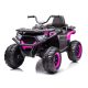 ATV SuperOffroad, 140W 12V Elektro-Kleinwagen - Schwarz/Pink