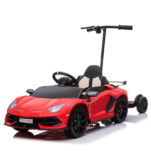 Lamborghini Aventador SVJ Elektro-Kleinwagen, 70W, 12V 14Ah mit Eltern-Roller - Rot