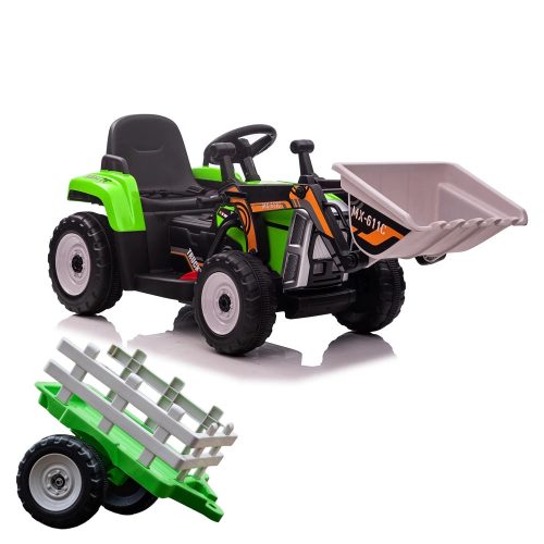 Ackerschlepper - 60W - 12V - 4,5Ah - Elektrobagger - Grün