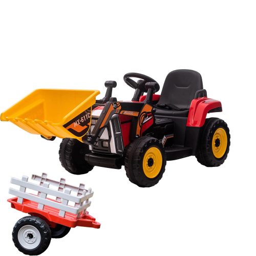 Ackerschlepper - 60W - 12V - 4,5Ah - Elektrobagger - Rot