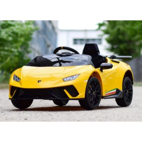   Lamborghini Huracan, 4x4, 120W, 12V Elektro-Kleinwagen - Gelb