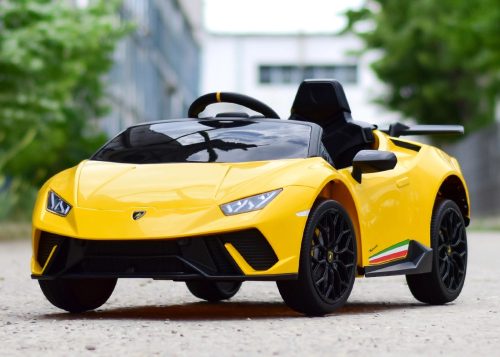 Lamborghini Huracan, 4x4, 120W, 12V Elektro-Kleinwagen - Gelb