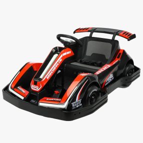 Racing Kart 90W, 12V-7Ah Elektro-Kleinwagen - Schwarz/Rot