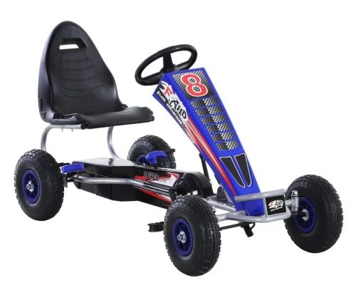 Kleines Elektroauto - Go-Kart mit Pedalen F8-3 - Blau