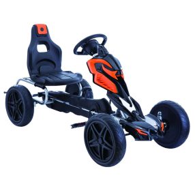 Kleines Elektroauto - Gokart mit Pedalen Thunder - Schwarz