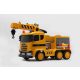 Costruccor Elektro-LKW mit Kran - 140W, 12V - 10AH - Elektro-Lieferwagen - Gelb