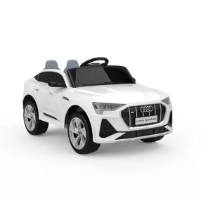 AUDI E-Tron - 140W, 12V - 7AH - Elektro-Kleinwagen - Weiß