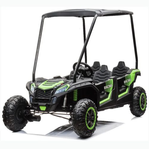 UTV RACING mit 4 Sitzen - 600W, 24V - 14AH - Wettkampf-Elektrokleinwagen - Grün