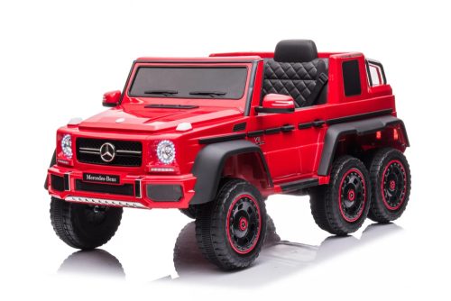 Mercedes G63 6x6, 400W - 24V - 7AH - Elektrischer Kleinwagen - Rot