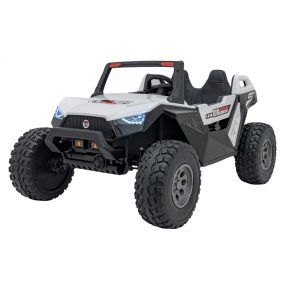   UTV Buggy XXL Elektroauto mit Dach 4x4, 400W, 24V/14Ah - Weiß