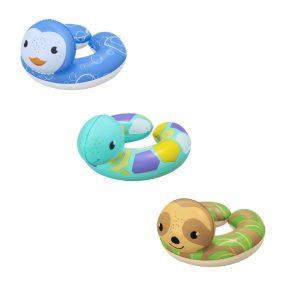   Dmuchane Kółko do pływania Pingwin dla dzieci 3-6 lat BESTWAY 50x46cm + Otwarty pierścień