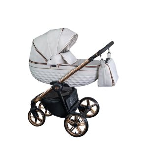 Adbor 3d prémium kinderwagen 3in1 - weiß