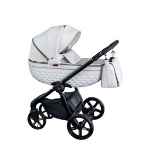 Adbor 3d ring kinderwagen 3in1 -weiß