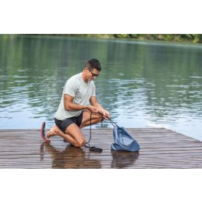   Duża Wyspa do pływania 6-osobowa BESTWAY 373x264x73cm + Daszek + Torba termiczna + Siateczkowe dno + Oparcia