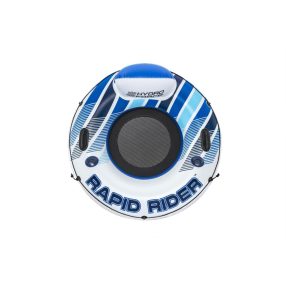   Dmuchany Materac do pływania Rapid Rider BESTWAY 135cm + Oparcie + Siateczkowe dno + Miejsca na napoje + Uchwyty