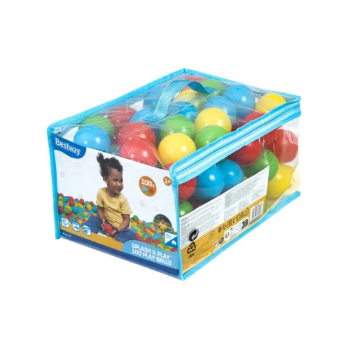 4 Farben BESTWAY 5,85 cm Ballset, 100Stück - Bunt 