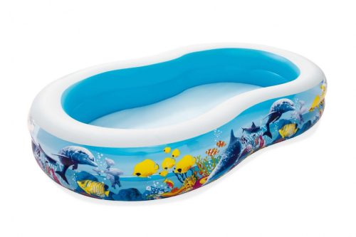 Meerestiefe BESTWAY aufblasbarer Pool, 3+, 262x157x46cm - Gemustert