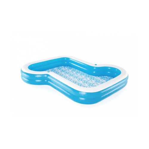 BESTWAY aufblasbarer Familienpool mit Sonnenschirm, 305x274x46cm - Blau