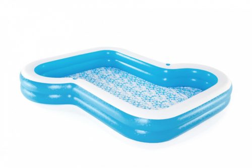 BESTWAY aufblasbarer Familienpool mit Sonnenschirm, 305x274x46cm - Blau