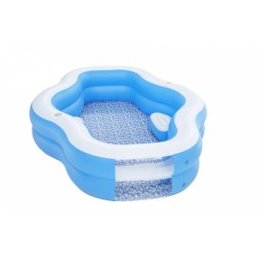   Fenster BESTWAY aufblasbarer Familienpool, 270x198x51cm - Blau