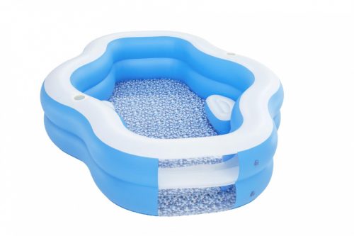 Fenster BESTWAY aufblasbarer Familienpool, 270x198x51cm - Blau