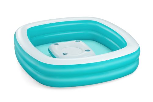 BESTWAY aufblasbarer Familienpool, 6+, 218x218x48 - Blau