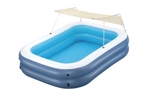 Aufblasbarer Pool UV BESTWAY family, 254x178x140cm - Blau