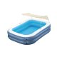 Aufblasbarer Pool UV BESTWAY family, 254x178x140cm - Blau