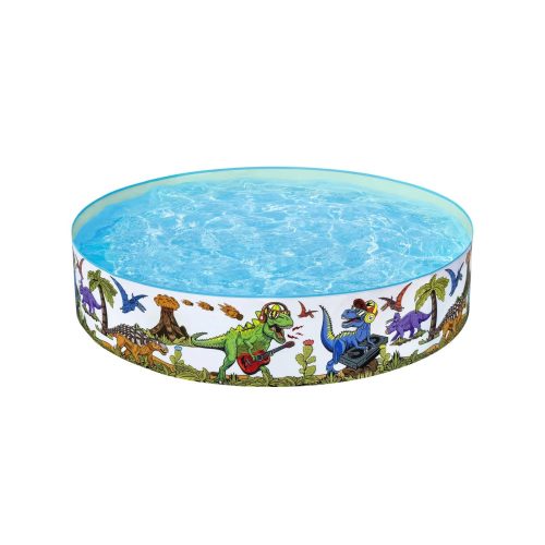 Lustige Dinosaurier BESTWAY Pool, 2+, 183x38cm - Gemustert 