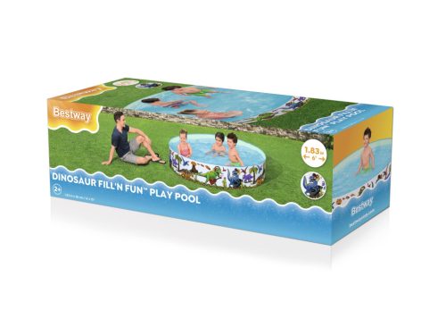 Lustige Dinosaurier BESTWAY Pool, 2+, 183x38cm - Gemustert 