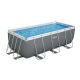 Basen stelażowy Power Steel 412x201x122 Szary 13x6FT BESTWAY 6w1 + Akcesoria