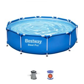   Basen Stelażowy Steel Pro 305x76 BESTWAY 3w1 + Pompa + Filtr