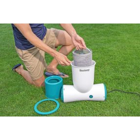   Filtrująca Pompa basenowa ze Skimmerem Skimatic FlowClear 3974l/h BESTWAY + Filtr wymienny