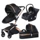 AGAPE 360 3in1 ECO Leather Kinderwagen - schwarz