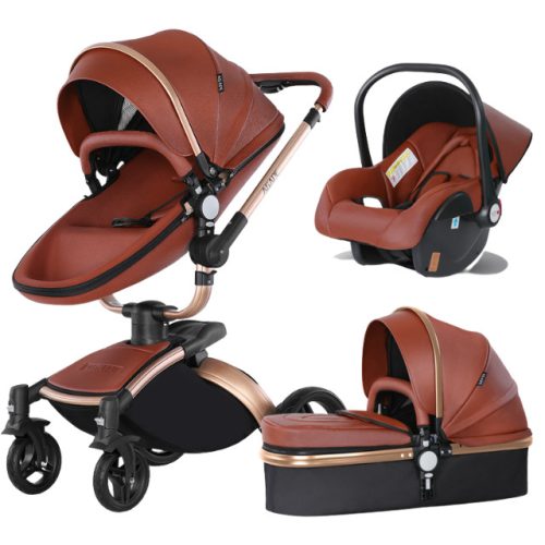 AGAPE 360 3in1 ECO Leder Kinderwagen - braun