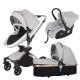 AGAPE 360 3in1 ECO Leder Kinderwagen - Grau