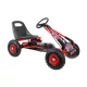 Pedálos Gokart Air Gyerekeknek 3+ Piros + Felfújható Kerekek + Állítható Ülés