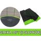 Siatka ochronna SkyRamiz Zielony do trampoliny ogrodowej 427cm/14FT 6 tuneli na słupki
