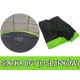 Siatka ochronna SkyRamiz Zielony do trampoliny ogrodowej 244cm/8FT 6 tuneli na słupki