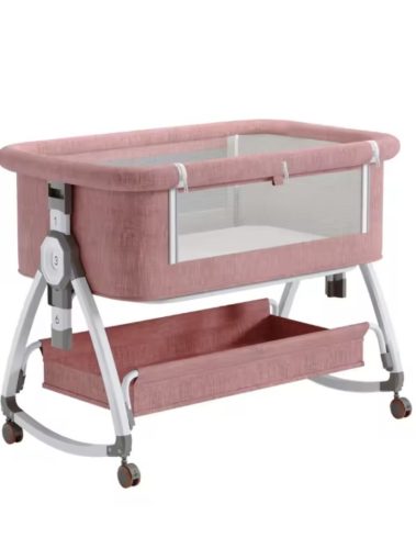 Ali 3in1 Babybett, Wiege, Babybucht – Rosa
