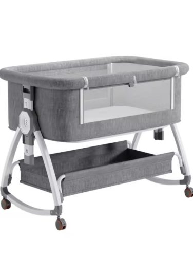  Ali 3in1 Babybett, Wiege, Babybucht – Grau