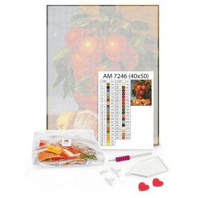   Diamentowa mozaika Poprzez fale 40x50 Płótno + Cyrkonie + Rysik 3w1 + Kleje