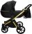 Sojan AZURRO 3in1 Multifunktionskinderwagen – Schwarz/Gold (schwarzRad)