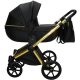 Sojan AZURRO 3in1 Multifunktionskinderwagen – Schwarz/Gold (schwarzRad)