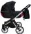 Sojan AZURRO 3in1 Multifunktionskinderwagen – Schwarz/Rosa