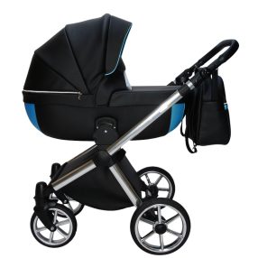 Sojan AZURRO 3in1 Multifunktionskinderwagen – Schwarz/Blau