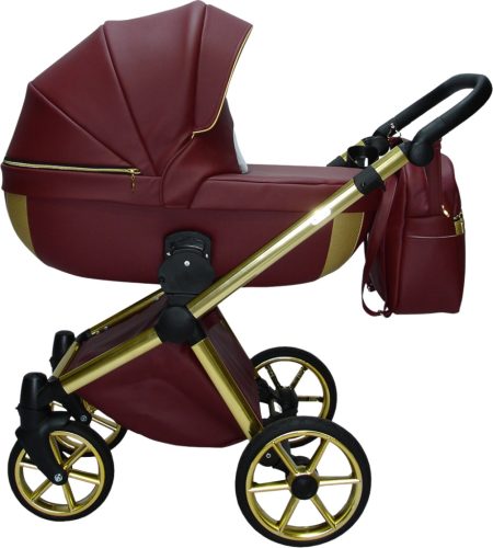 Sojan AZURRO 3in1 Multifunktionskinderwagen - Burgund/Gold