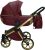 Sojan AZURRO 3in1 Multifunktionskinderwagen - Burgund/Gold