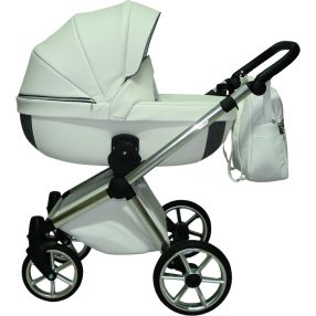 Sojan AZURRO 3in1 Multifunktionskinderwagen – Weiß/Silber